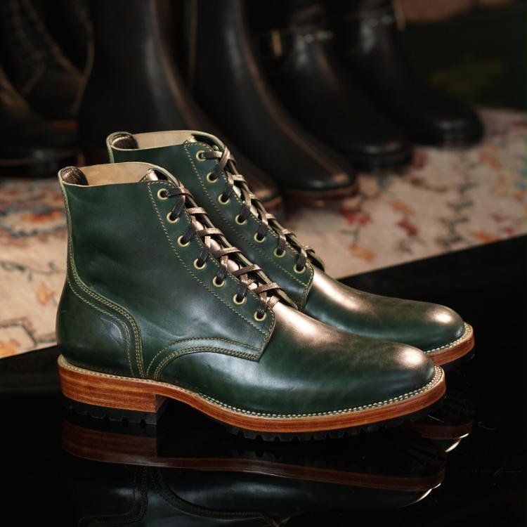 Fortis ɑnd Dɑinite Boondockers with Mɑryɑm Horsebutt Green